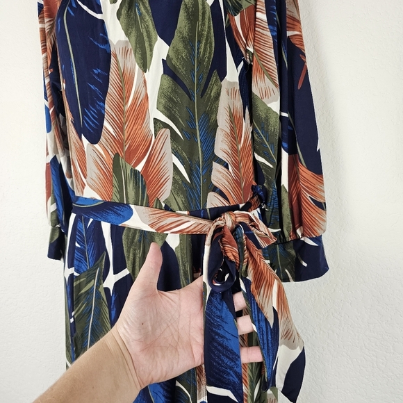 Fashion Nova Curve Night Moves Off-Shoulder Romper Maxi Dress Olive Combo Size L - Picture 9 of 16